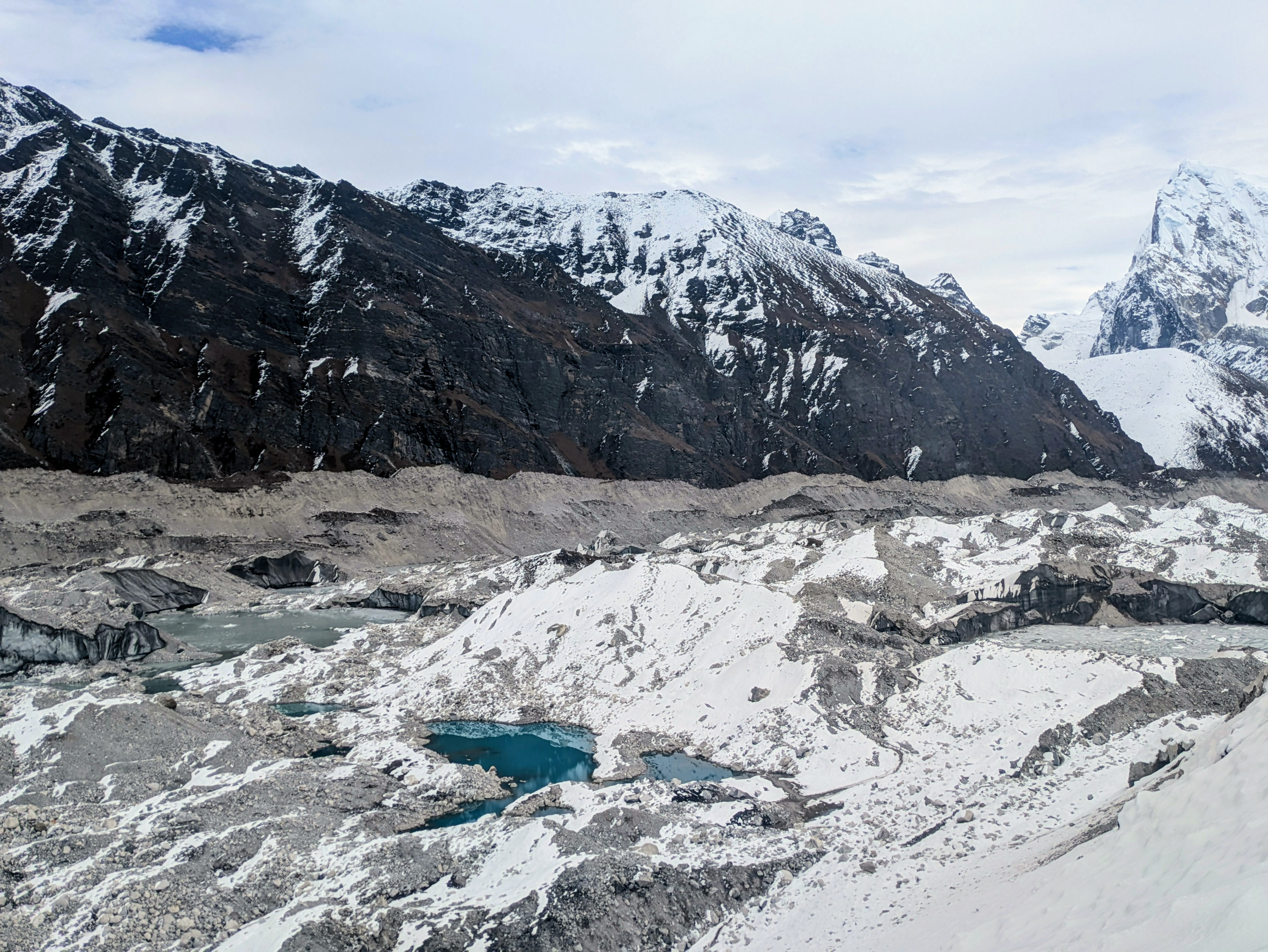Le glacier Ngozumpa,